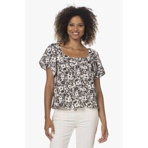 Rails Women’s Magnolia Blouse Top size M NWT Flutter Sleeve Cotton Gauze Peasant
